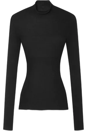 VERSACE High-neck ribbed-knit jumper