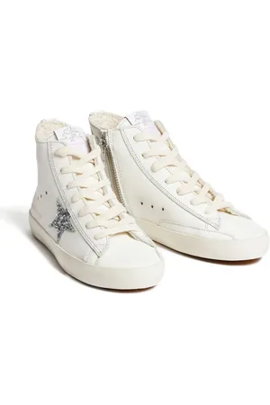 BONPOINT Glitter-star zip-up sneakers