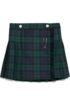 Mariella Ferrari Pleated plaid mini skirt