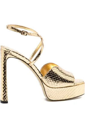 Jimmy Choo 120mm snakeskin sandals