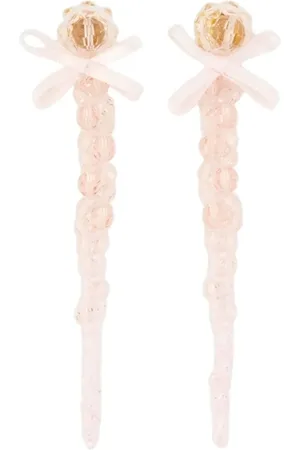 Simone Rocha Bow crystal-drop earrings