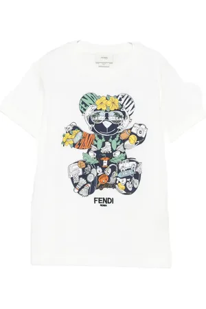 Fendi Crewneck bear-print T-shirt
