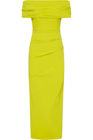 RACHEL GILBERT Camille off-shoulder draped maxi dress