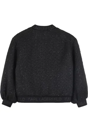 Karl Lagerfeld Textured zip-front bomber jacket
