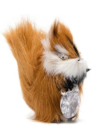 YVMIN Fox crystal-embellished earrings