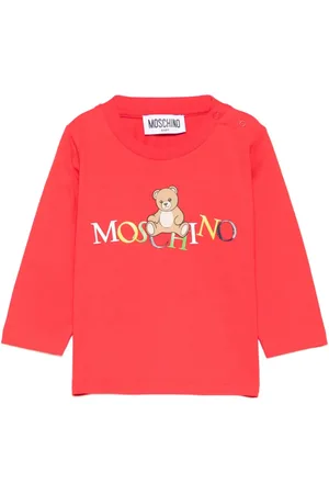 Moschino Teddy-logo long-sleeve top