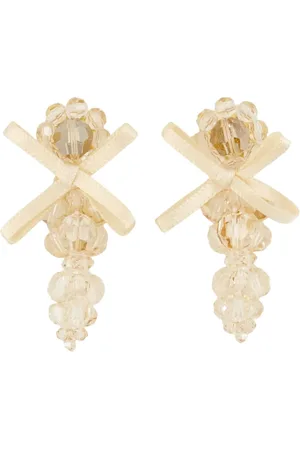 Simone Rocha Embellished bow earrings