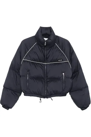 Miu Miu Panelled cropped puffer jacket