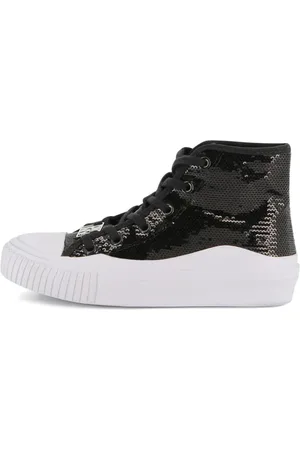 DKNY Sequin-embellished high top sneakers
