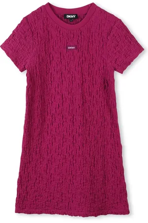 DKNY Waffle-effect dress