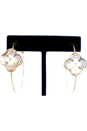 LOUIS VUITTON 2010-2025 Plated Resin A La Folie Hoop Earrings costume earrings