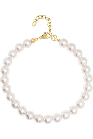 Nialaya Chunky Pearl choker necklace