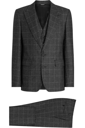 Dolce & Gabbana Check-pattern three-piece suit