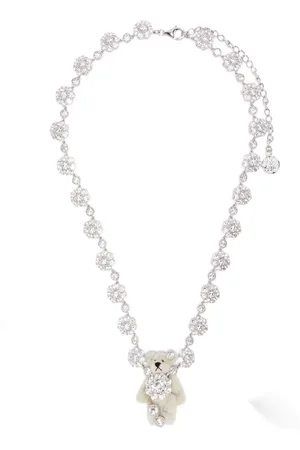 YVMIN Teddy-bear flower-cluster necklace