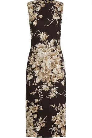 Dolce & Gabbana Floral-print sleeveless midi dress