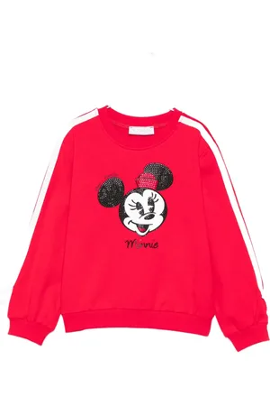 MONNALISA Minnie Mouse sequin sweatshirt