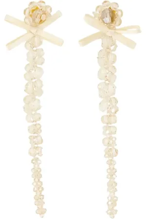 Simone Rocha Petite Bow Drip earrings