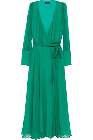 ROSERRY Wrap long-sleeve midi dress