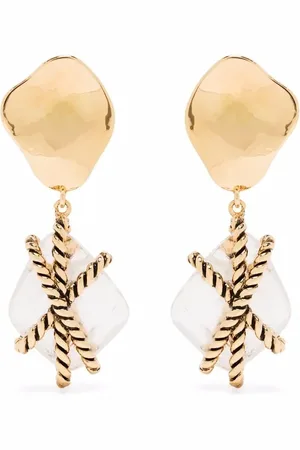Aurélie Bidermann Mycene rock crystal earrings