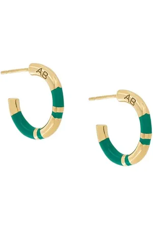 Aurélie Bidermann Panelled half hoop earrings