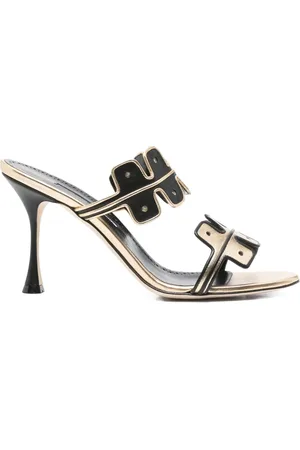Manolo Blahnik 90mm Aplinanu leather sandals
