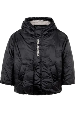 Karl Lagerfeld Logo-lettering puffer jacket