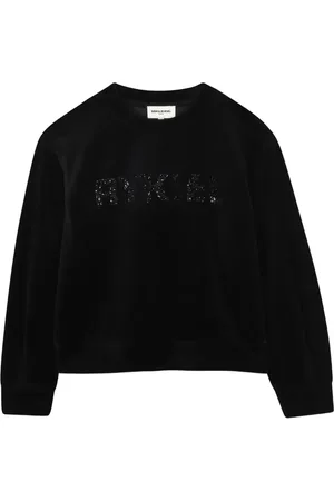 Sonia Rykiel Enfant Sequin-embellished logo sweatshirt