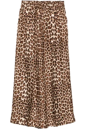 P.A.R.O.S.H. Leopard-print elastic-waist trousers