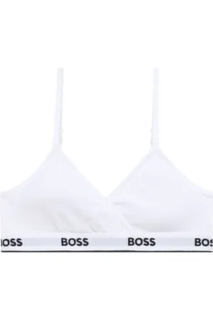 HUGO BOSS Logo-band triangle bras (pack of two)