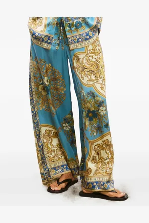 ALÉMAIS Cassie floral-baroque trousers