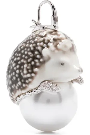 YVMIN Hedgehog faux-pearl earrings
