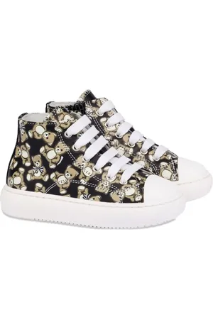 Moschino Bear-print high-top sneakers