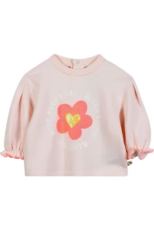 Billieblush Floral graphic puff-sleeve top