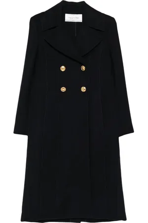 VALENTINO GARAVANI 2000s double-breasted wool-blend coat
