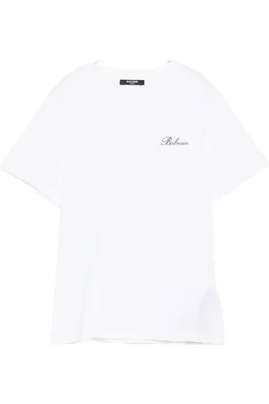 Balmain Ribbed-trim short-sleeve T-shirt