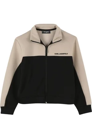 Karl Lagerfeld Colourblock zip-up sweatshirt