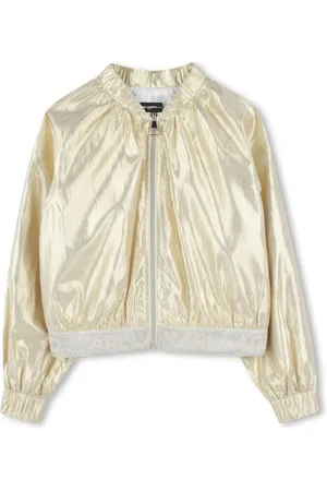 Karl Lagerfeld Metallic-finish bomber jacket