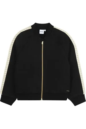 HUGO BOSS Zip-up raglan-sleeve sweatshirt