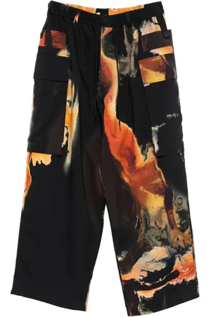Y-3 Abstract-print cargo pants