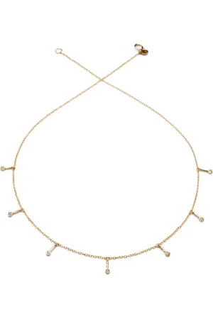 Yasuko Azuma 18K yellow Raindrop diamond necklace