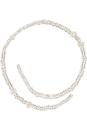 MAGDA BUTRYM Crystal-embellished coil necklace