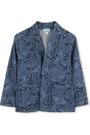 Kenzo Abstract pattern denim jacket