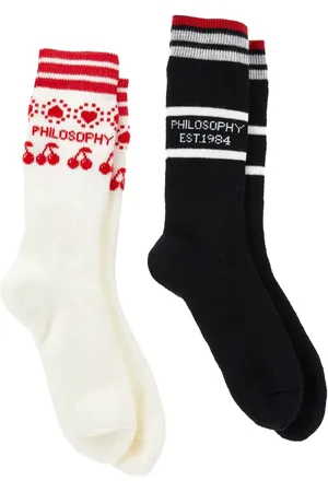 PHILOSOPHY DI LORENZO SERAFINI Cherry stripe socks pack