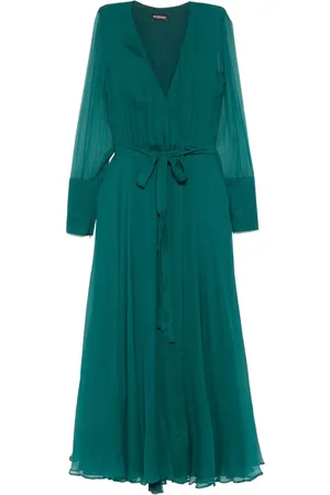 ROSERRY Wrap long-sleeve midi dress