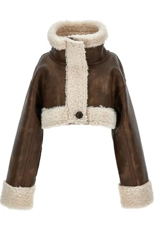 PHILOSOPHY DI LORENZO SERAFINI Shearling-trimmed buttoned coat