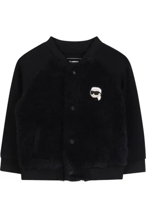 Karl Lagerfeld Faux-fur panelled jacket