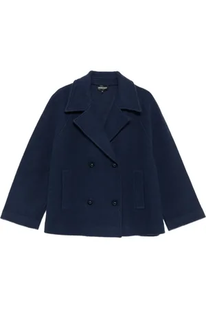 Emporio Armani Double-breasted wool jacket