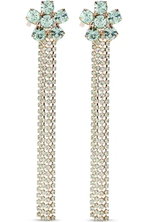 ROSANTICA Flower-cluster chain earrings