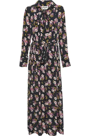 Zadig & Voltaire Floral-print pleat-detail maxi dress