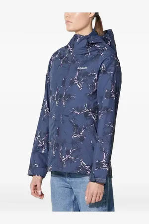 Columbia Pine-print hooded jacket